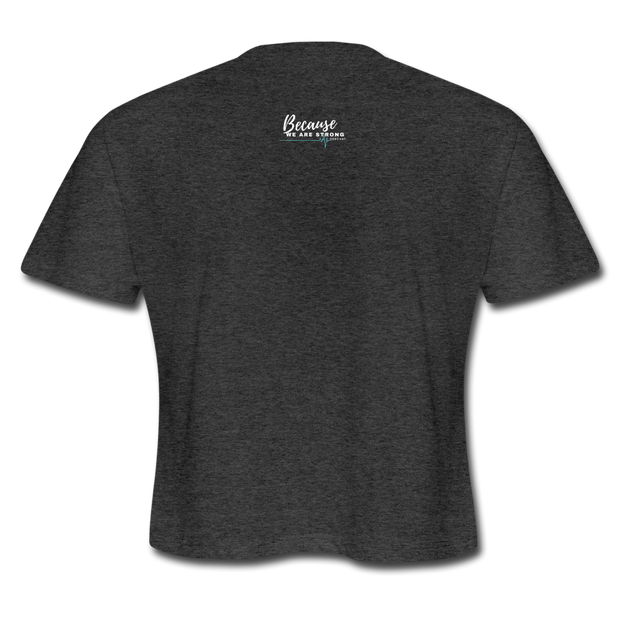 Because We Are Strong Podcast Signature Peeps. Cropped Tee - RARE.