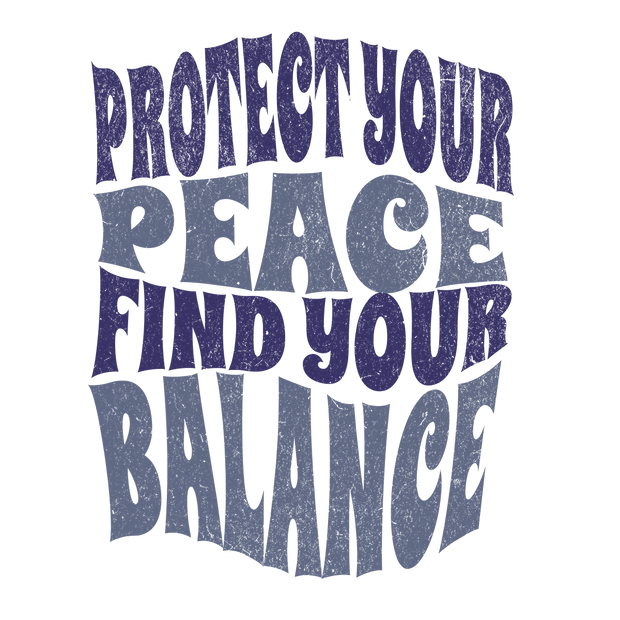 Protect peace + find balance oversized tee