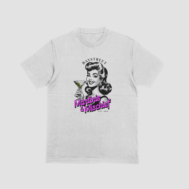 Baystreet “Martinis & Mischief” Retro Rebel Tee