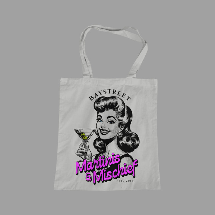 Baystreet “Martinis & Mischief” Canvas Tote