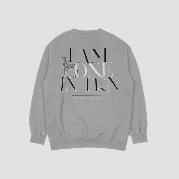 I Am One in Ten Crewneck Sweatshirt – Rare Disease Day Exclusive