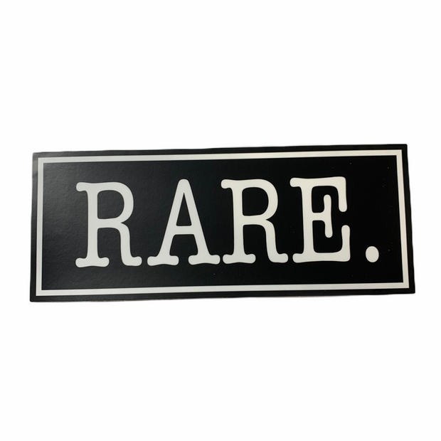 RARE. Signature Logo Bumper Sticker - RARE.