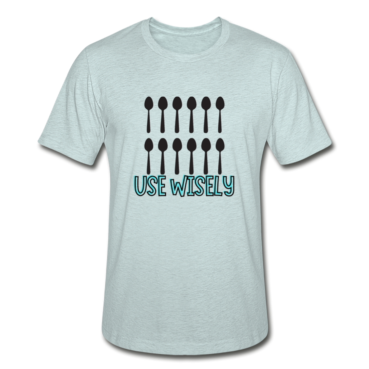 Use Your Spoons Wisely Unisex Heather Prism T-Shirt - RARE.