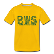 I Stand With Them YOUTH BWS Awareness Tee - sun yellow