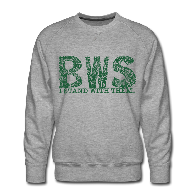 I Stand With Them Awareness AdultUnisex Limited Edition Crew Neck - heather gray