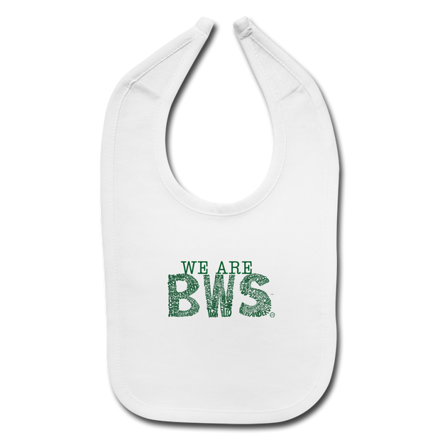BWS Awareness Limited Edition Baby Bib - white