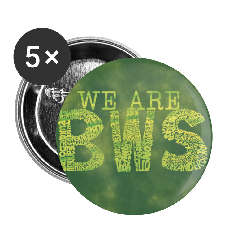 BWS Awareness Button Buttons large 2.2'' (5-pack) - white
